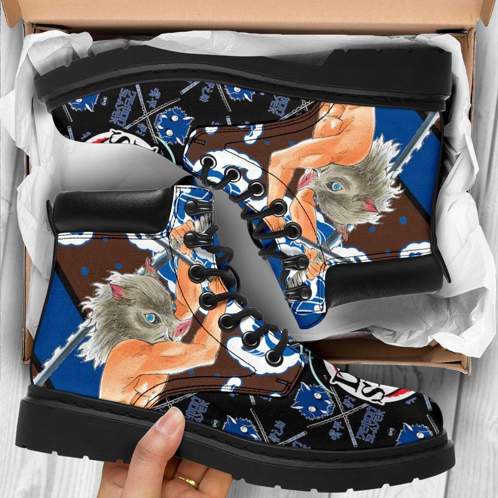 Inosuke Boots Shoes Demon Slayer Anime Custom TT12-Gear Wanta