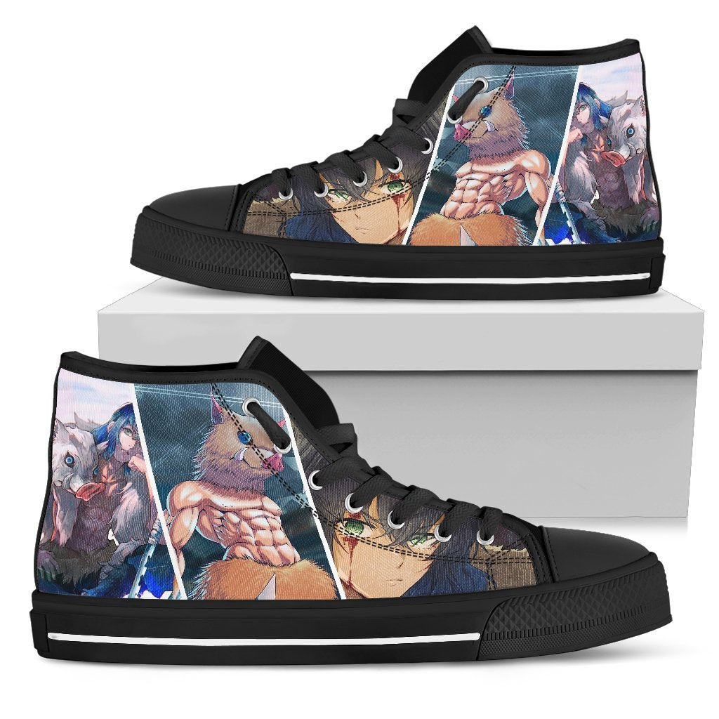 Inosuke Sneakers Kimetsu No Yaiba High Top Shoes Anime Fan MN19-Gear Wanta