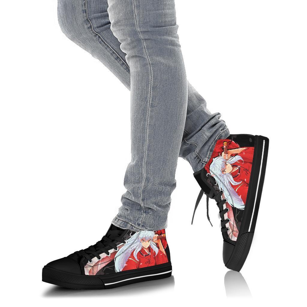 Inuyasha Sneakers Anime High Top Shoes Custom Idea PT20-Gear Wanta