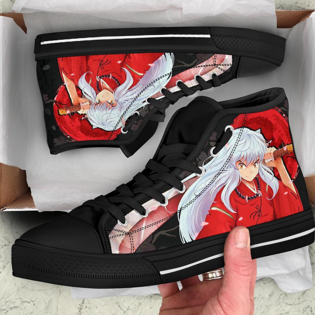 Inuyasha Sneakers Anime High Top Shoes Custom Idea PT20-Gear Wanta