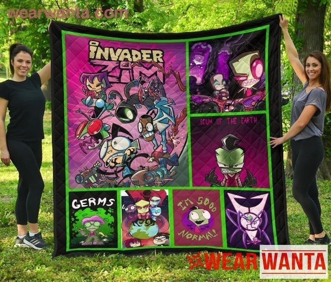 Invader Zim Quilt Blanket Custom Idea TT07-Gear Wanta