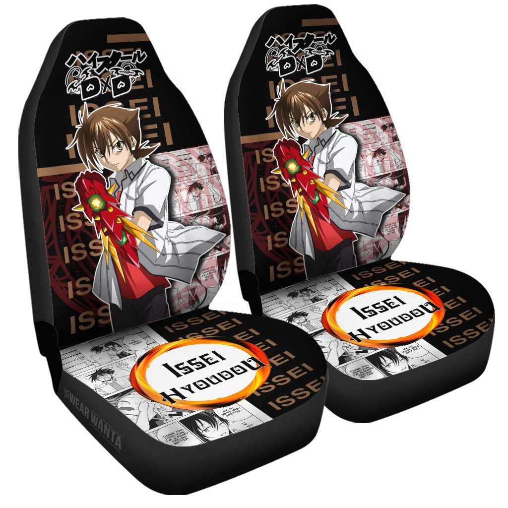 Issei Hyoudou Car Seat Covers Custom High School DxD Anime Car Accessories Anime Gifts-Gear Wanta