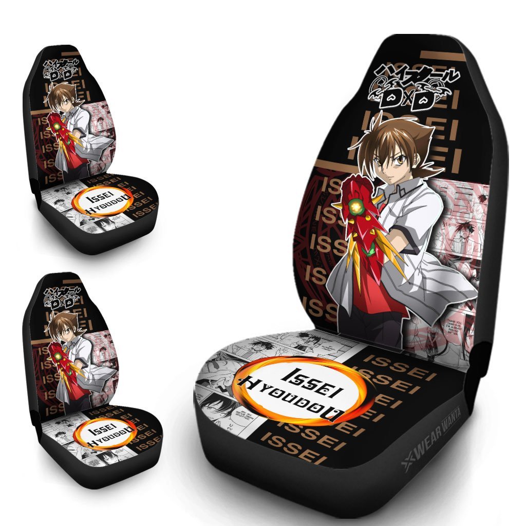 Issei Hyoudou Car Seat Covers Custom High School DxD Anime Car Accessories Anime Gifts-Gear Wanta