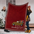 It's The Most Wonderful Time Of Year Dachshund Fleece Blanket-Gear Wanta