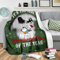 It's The Most Wonderful Time Penguin Fleece Blanket Xmas Gift-Gear Wanta