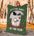 It's The Most Wonderful Time Penguin Fleece Blanket Xmas Gift-Gear Wanta