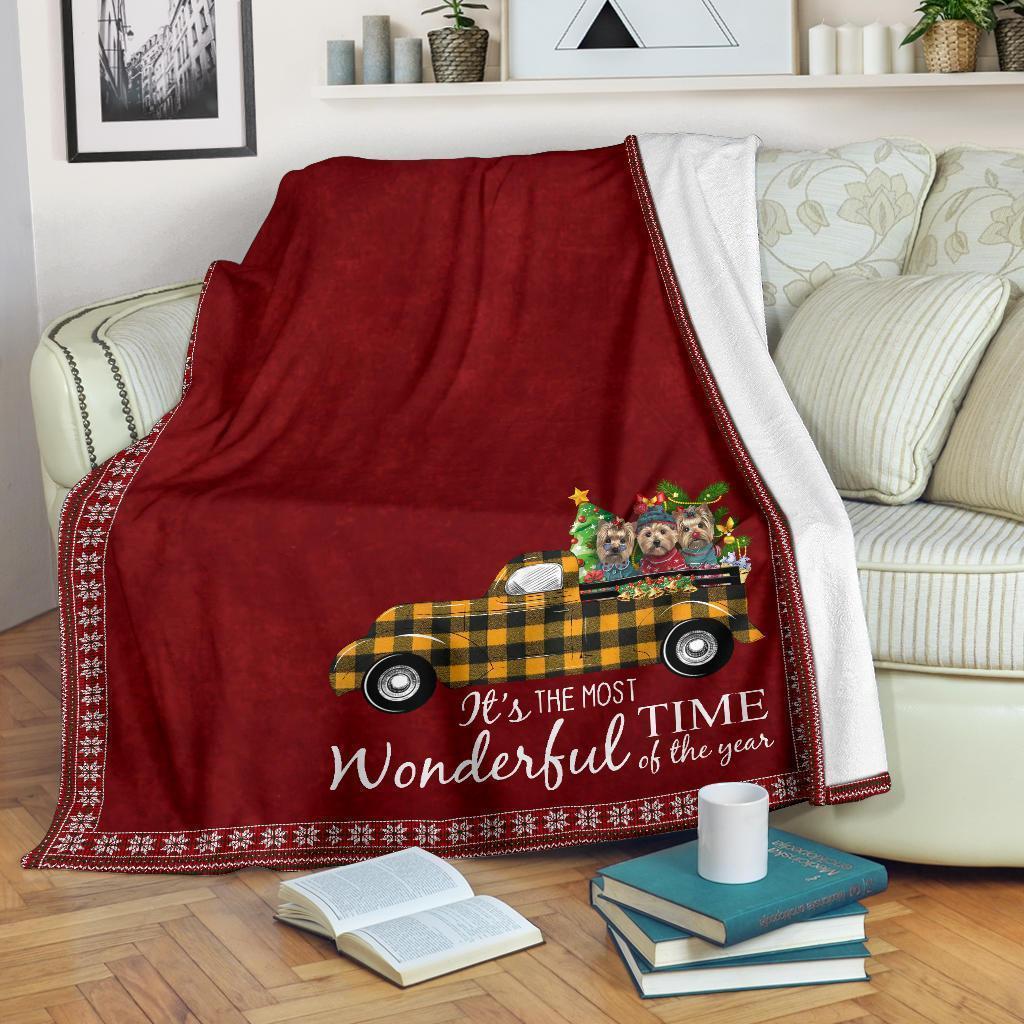 It's The Most Wonderful Time Yorkshire Fleece Blanket-Gear Wanta