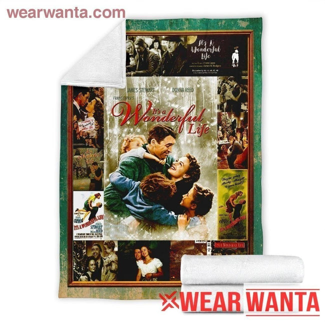 It's Wonderful Life Blanket Custom Old Movies Fan Home Decoration-Gear Wanta