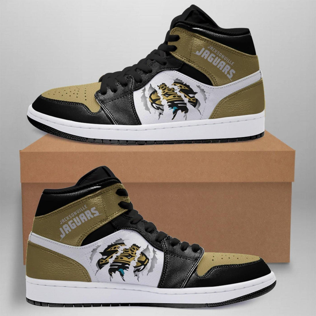 Jacksonville Jaguars Team Custom Shoes Sneakers Sne-Gear Wanta