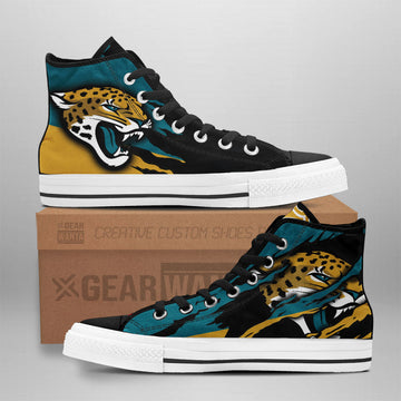 Jacksonville Jaguars High Top Shoes Custom For Fans-Gear Wanta