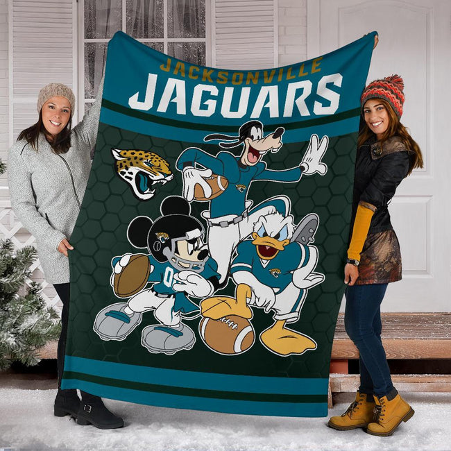 Jaguars Team Fleece Blanket Fan Gift Idea-Gear Wanta