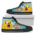 Jake The Dog Sneakers Adventure Time High Top Shoes Idea Gift-Gear Wanta