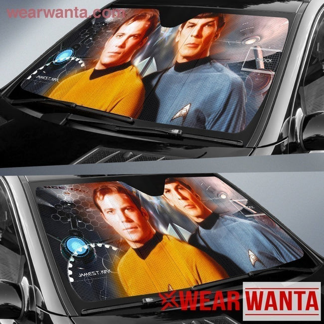 James T Kirk & Spock Star Trek Car Sun Shade-Gear Wanta