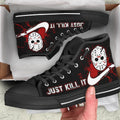 Jason Voorhees Sneakers High Top Custom Just Kill It Friday 13th Shoes-Gear Wanta