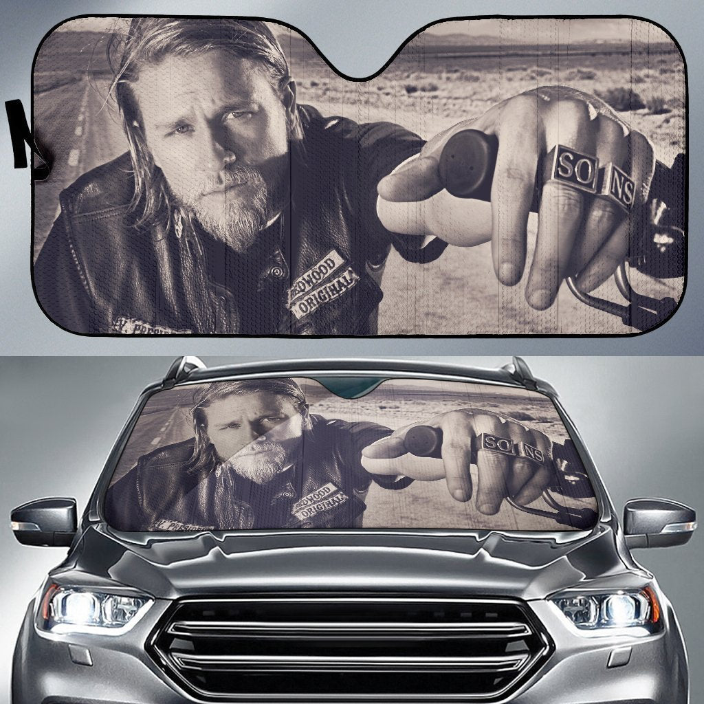 Jax Teller Sons Of Anarchy Car Sun Shade-Gear Wanta