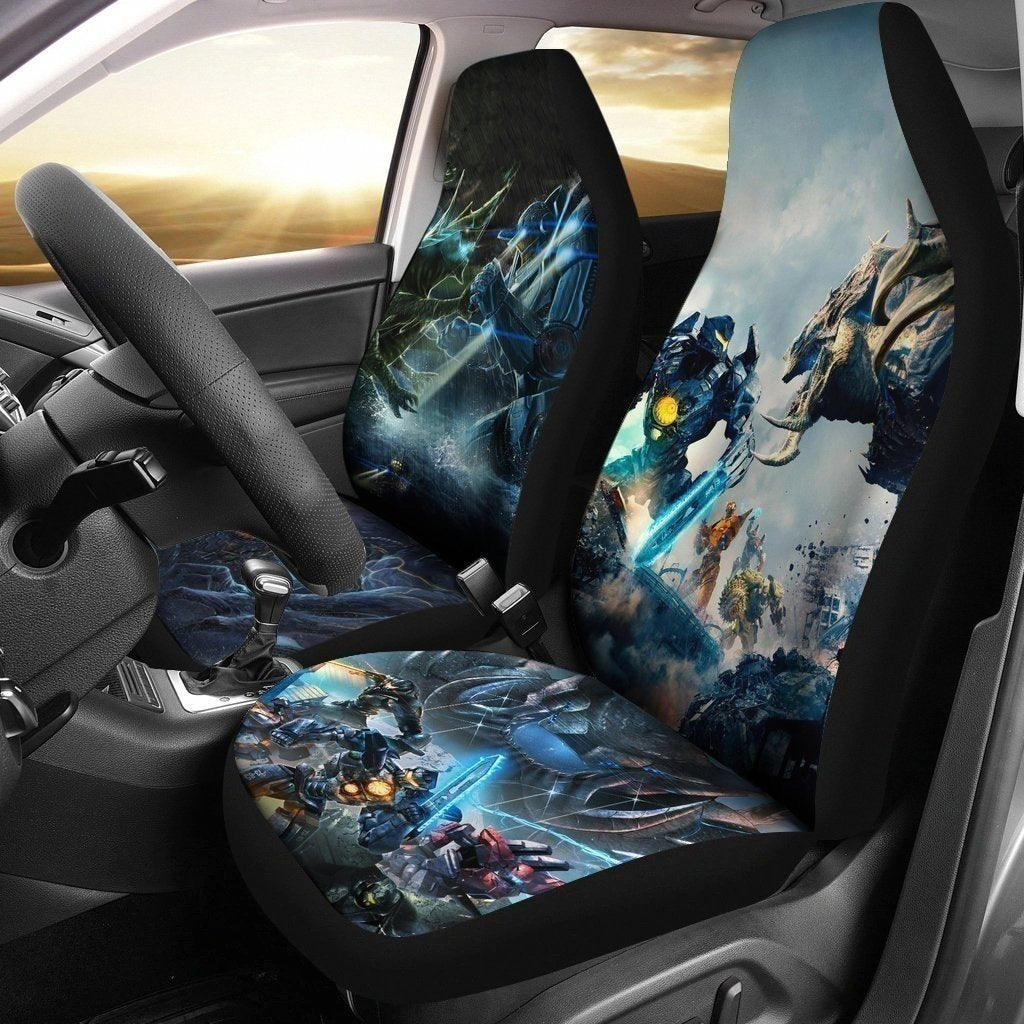 Jeager Vs Kaiju Battle Pacific Rim Car Seat Covers LT04-Gear Wanta