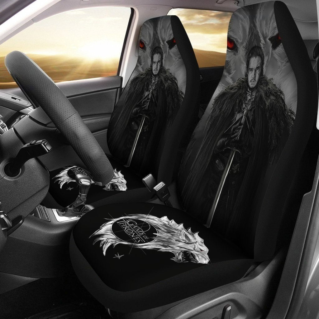 John Snow Car Seat Covers Game Of Thrones SS8 LT04-Gear Wanta