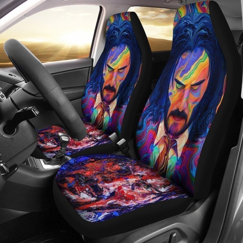 John Wick Graphic Art Car Seat Covers Movies Fan NH10-Gear Wanta