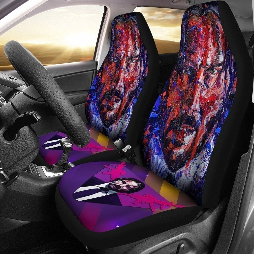 John Wick Paint Art Car Seat Covers NH10-Gear Wanta