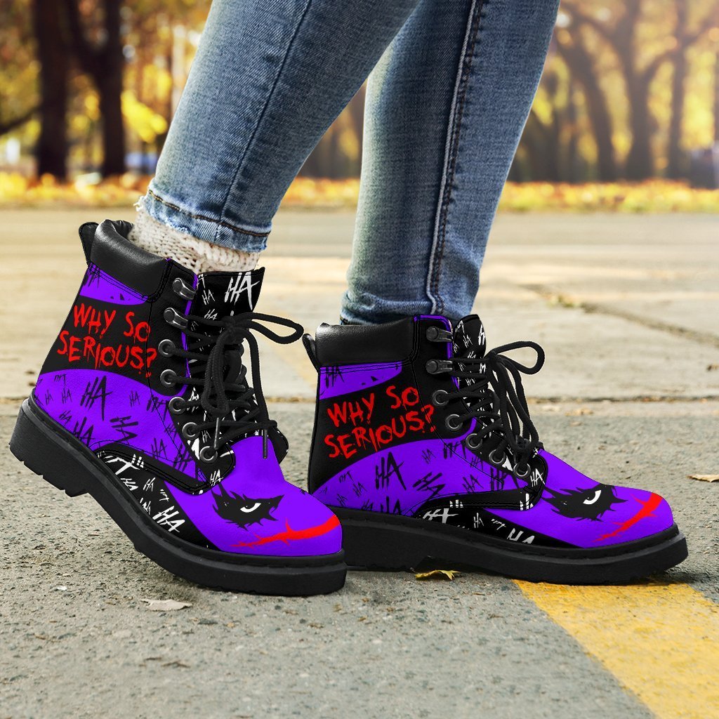 Joker Boots Why So Serious Funny Gift Idea-Gear Wanta