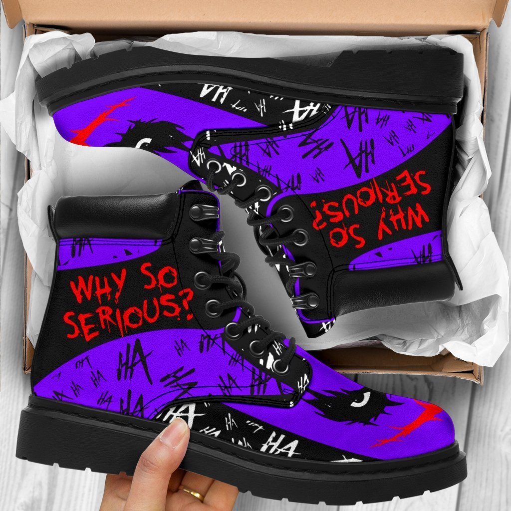 Joker Boots Why So Serious Funny Gift Idea-Gear Wanta