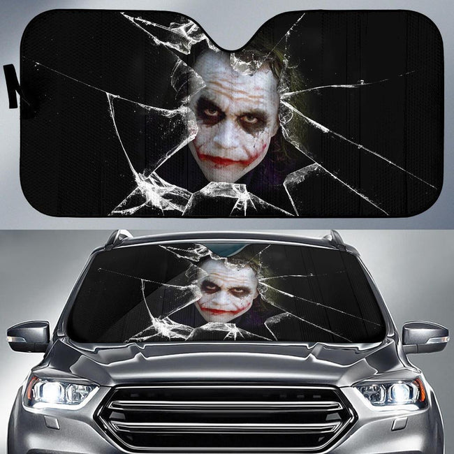 Joker Car Car Sun Shade Broken Glass Style Windshield-Gear Wanta