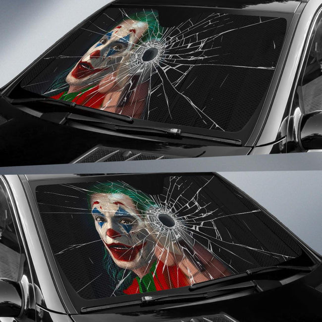 Joker Car Car Sun Shade Broken Windshield Funny Gift-Gear Wanta