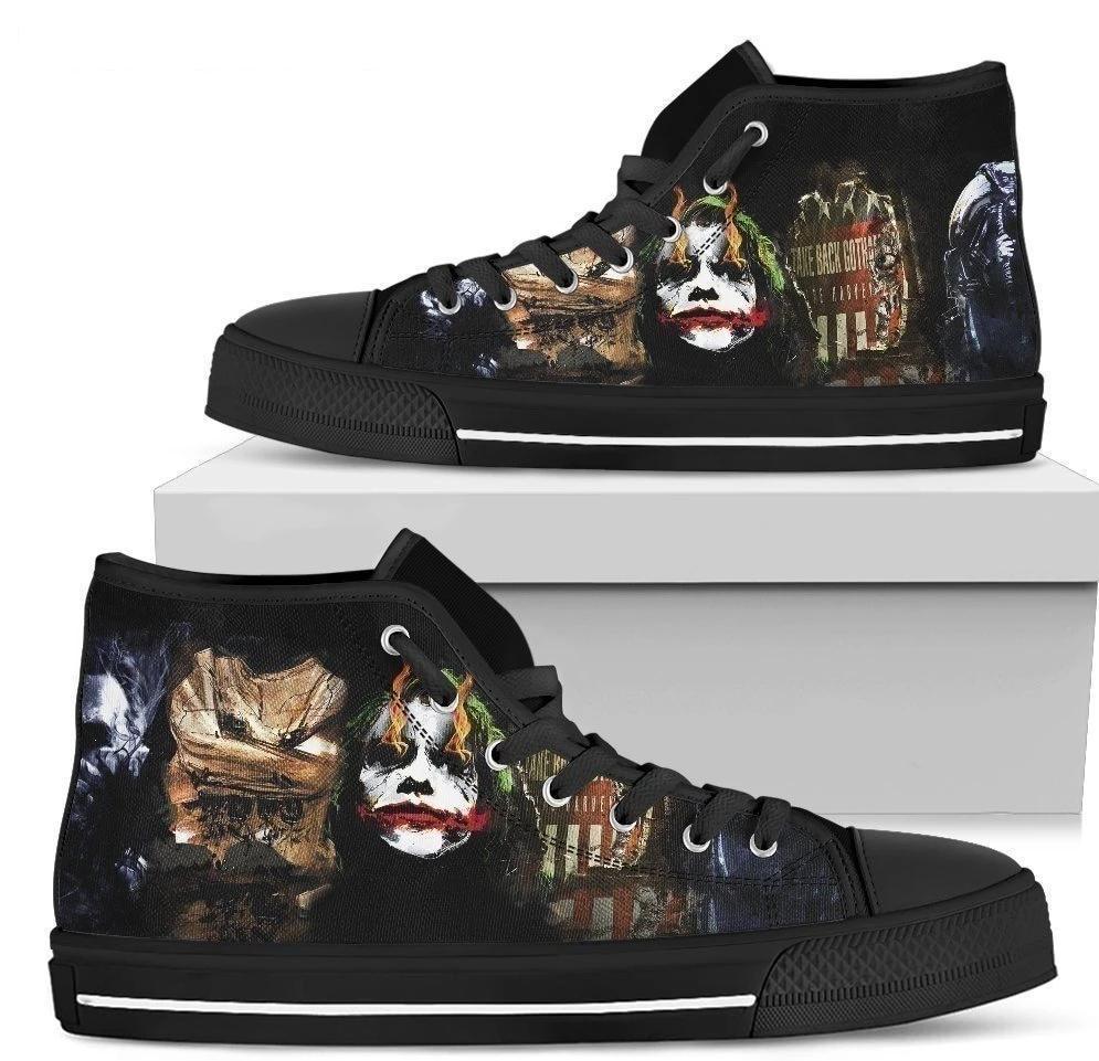 Joker Gotham High Top Shoes Custom For Fan Gift Idea-Gear Wanta