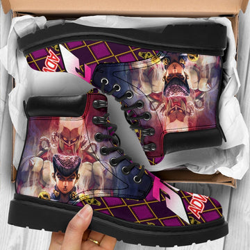 Josuke Boots Custom JoJo's Bizarre Adventure Shoes Fan TT03-Gear Wanta