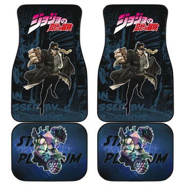 Jotaro Kujo Car Floor Mats Custom Jojo Bizarre Adventure Anime Car Accessories-Gear Wanta