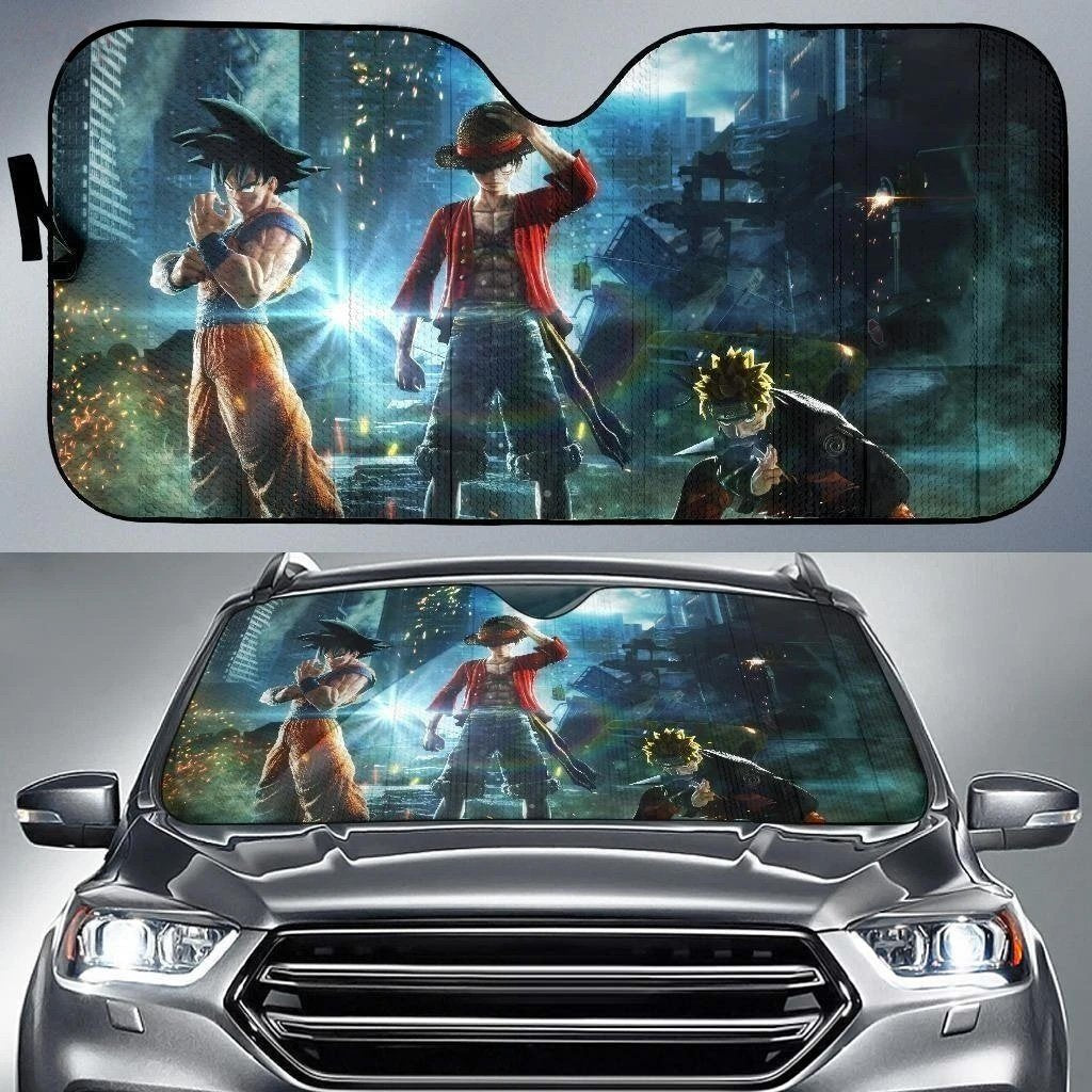 Jump Force NRT Songoku Luffy Car Sun Shade NH07-Gear Wanta