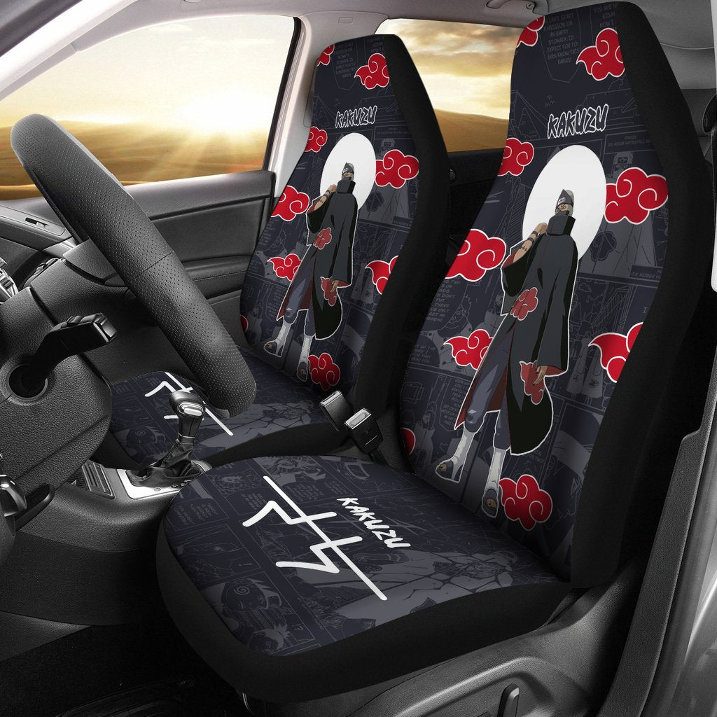 Kakuzu NRT Akatsuki Members Car Seat Covers For Hard Fan Anime-Gear Wanta