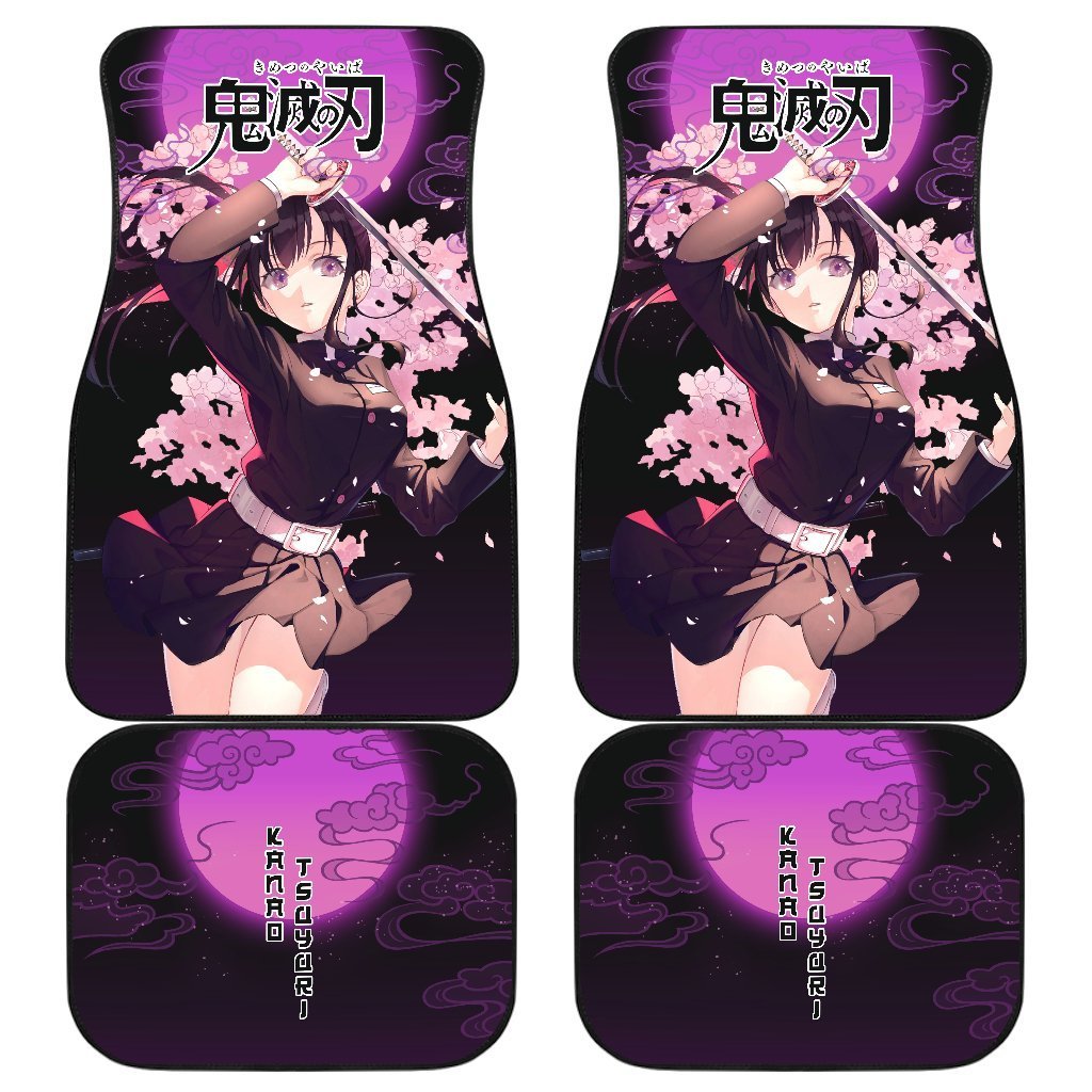 Kanao Tsuyuri Demon Slayer Under The Moon Car Floor Mats Anime-Gear Wanta