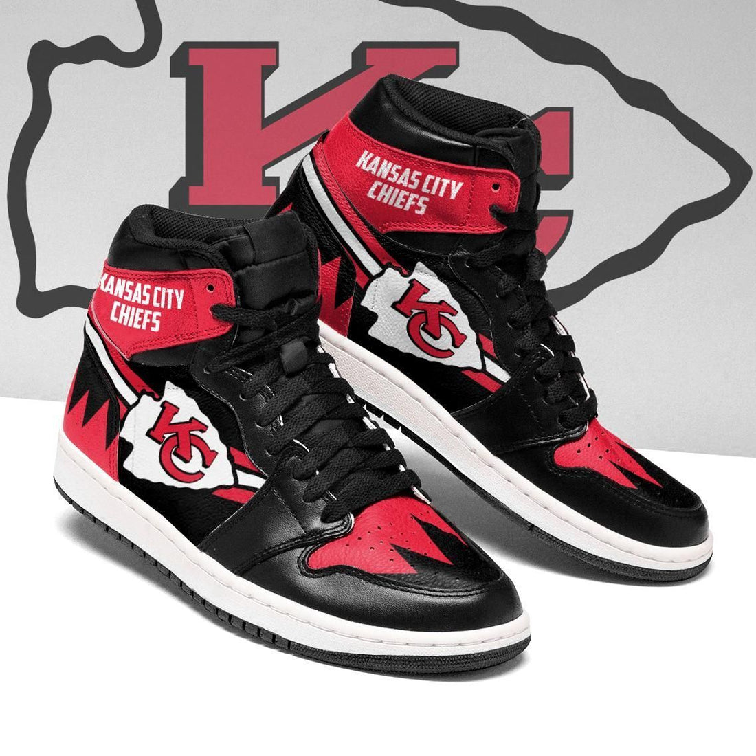 Kansas City Chiefs Team Custom Shoes Sneakers k-Gear Wanta