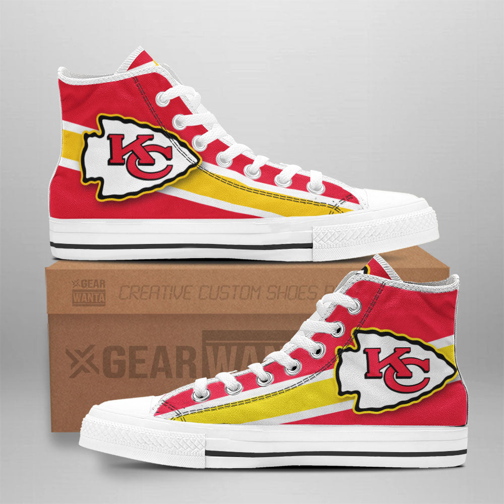 Kansas City Chiefs High Top Shoes Custom-Gear Wanta