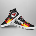 Kansas City Chiefs High Top Shoes Custom American Flag Sneakers-Gear Wanta