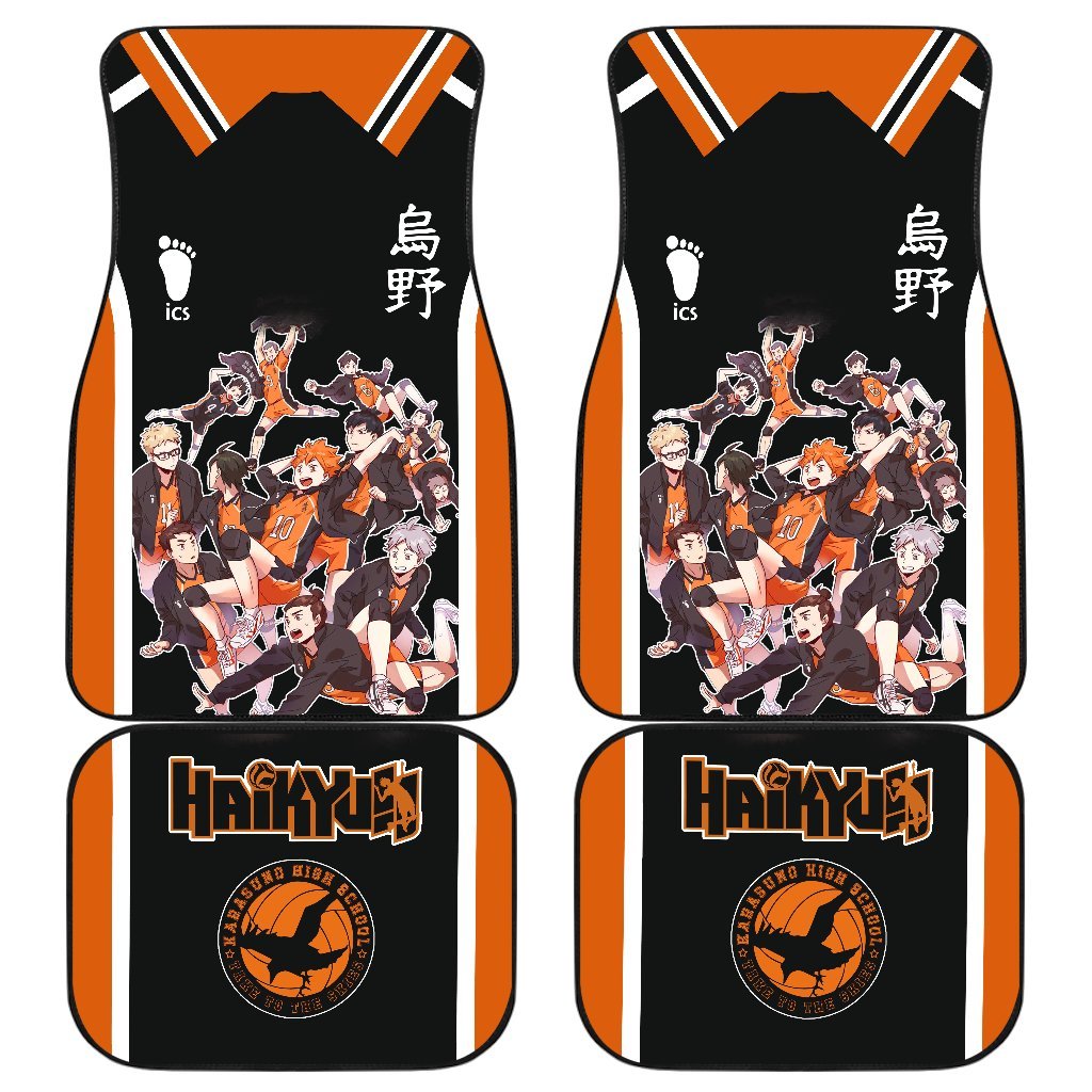 Karasuno High Haikyuu!! Uniform Style Car Floor Mats Gift For Cute Fan Anime-Gear Wanta
