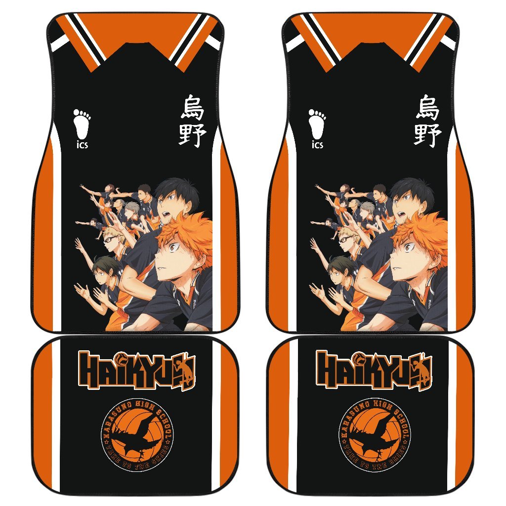 Karasuno High Haikyuu!! Uniform Style Car Floor Mats Gift Anime-Gear Wanta