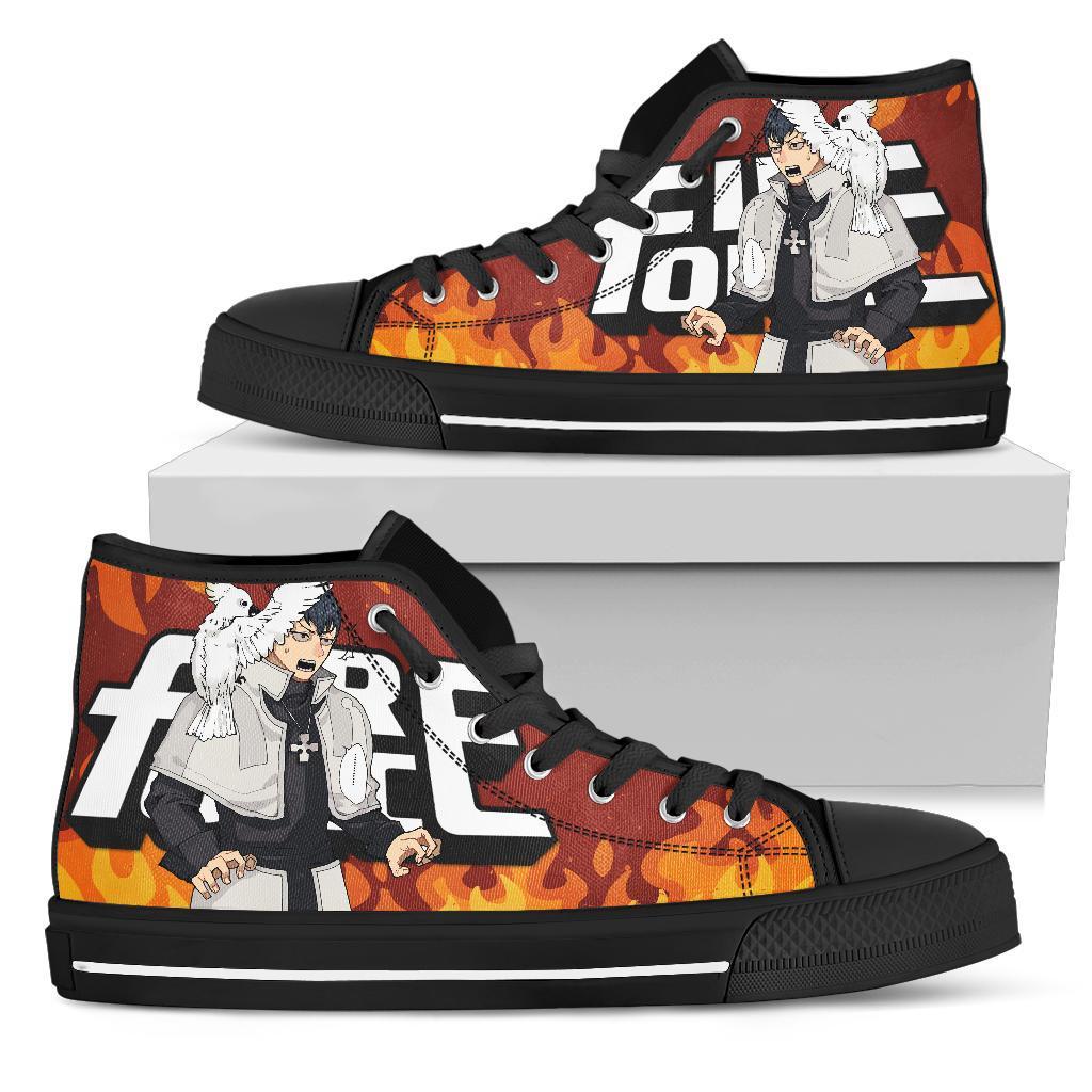 Karim Fulham Fire Force Sneakers Anime High Top Shoes Custom PT20-Gear Wanta