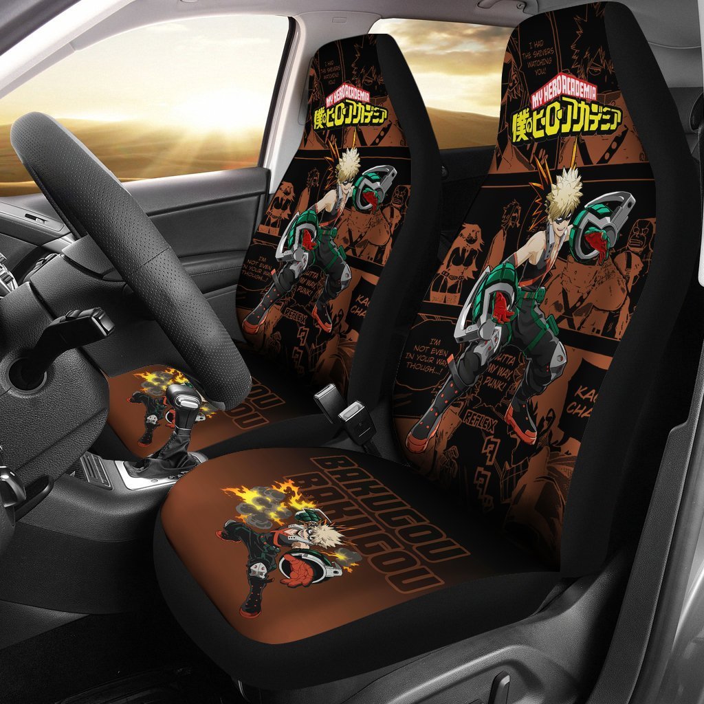 Katsuki Bakugo Car Seat Covers My Hero Academia Anime Mixed Manga-Gear Wanta