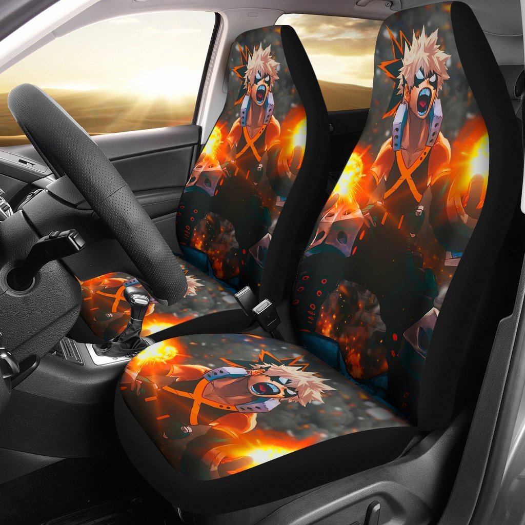 Katsuki Bakugo Car Seat Covers My Hero Academia Car Accessories-Gear Wanta