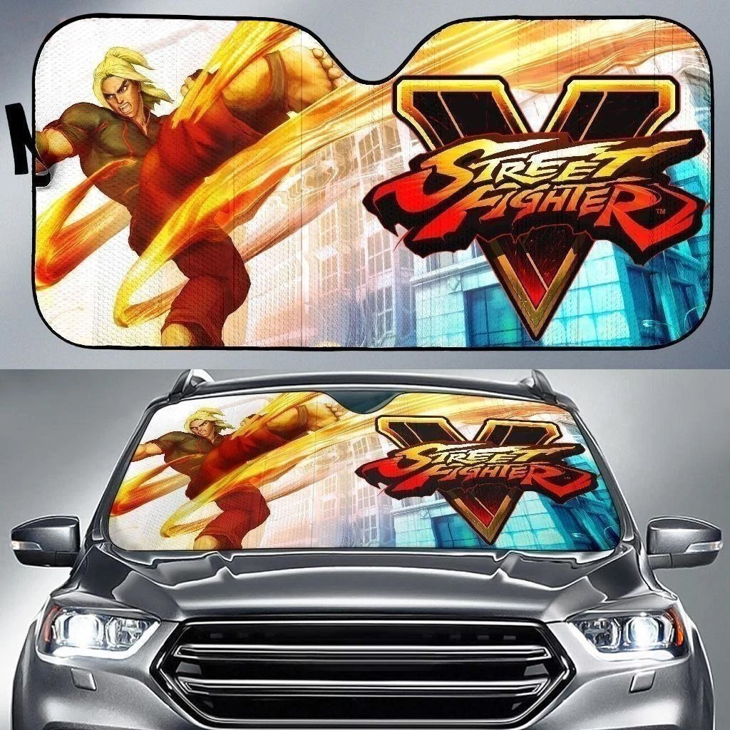 Ken Sexy Street Fighter V Car Sun shade For-Gear Wanta