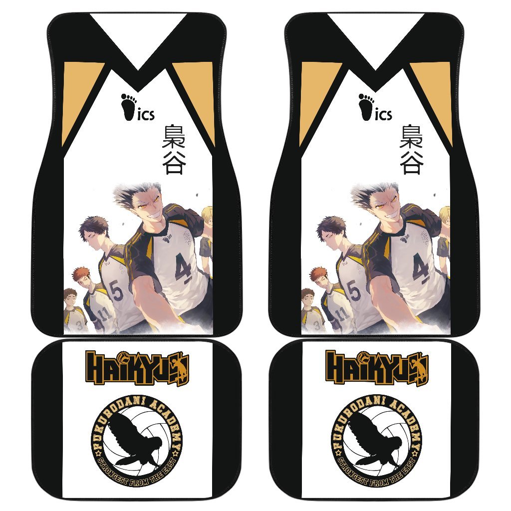 Kenji Fukurodani Haikyuu!! Uniform Style Car Floor Mats Gift Anime-Gear Wanta
