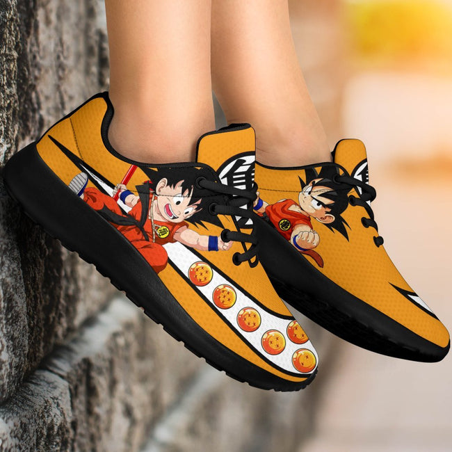 Kid Goku Sneakers Dragon Ball Shoes Anime Custom Idea PT03-Gear Wanta