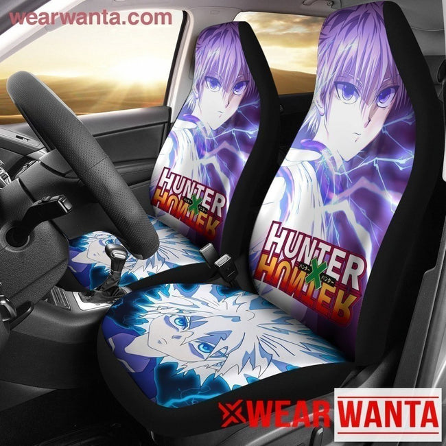 Killua Car Seat Covers Custom Hunter X Hunter Anime Car Accessories-Gear Wanta