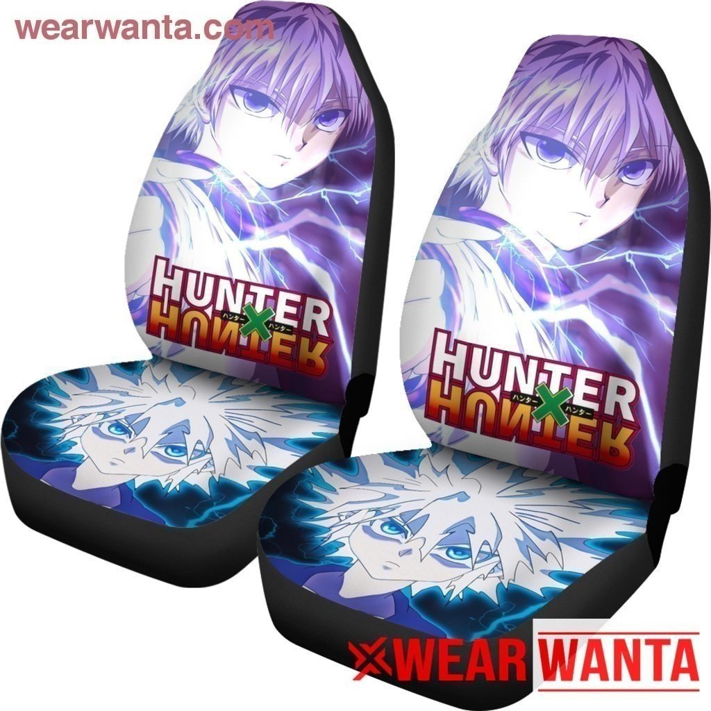 Killua Car Seat Covers Custom Hunter X Hunter Anime Car Accessories-Gear Wanta