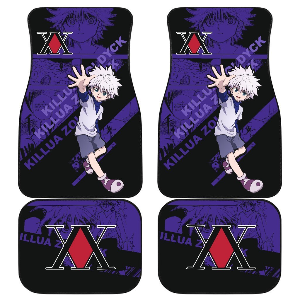 Killua Zoldyck Characters Hunter X Hunter Car Floor Mats Anime Gift-Gear Wanta