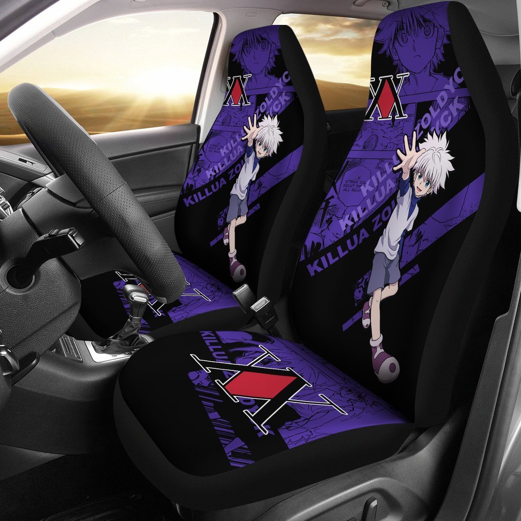 Killua Zoldyck Characters Hunter X Hunter Car Seat Covers Anime Gift-Gear Wanta