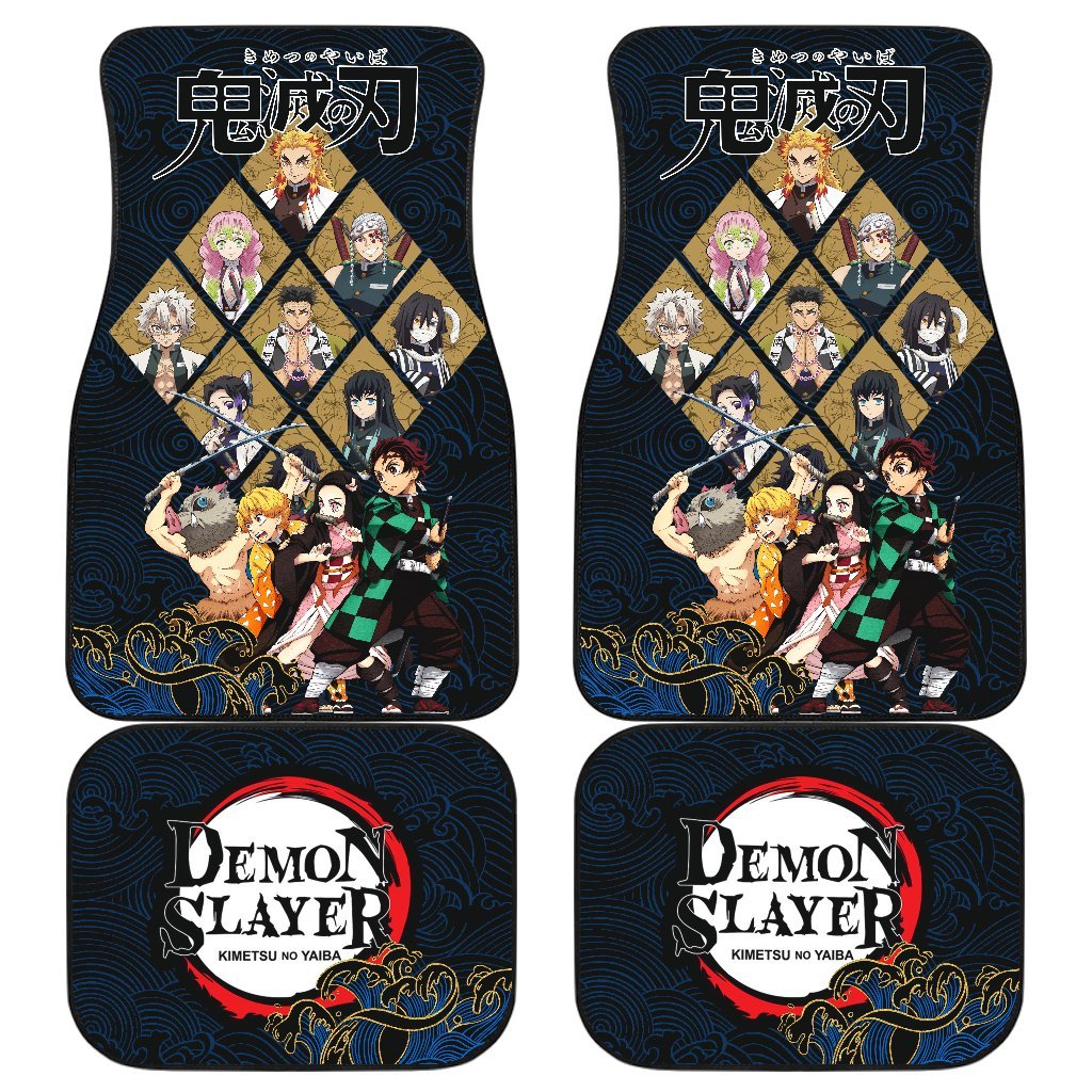 Kimetsu No Yaiba Demon Slayer Car Floor Mats Manga Mixed Anime-Gear Wanta