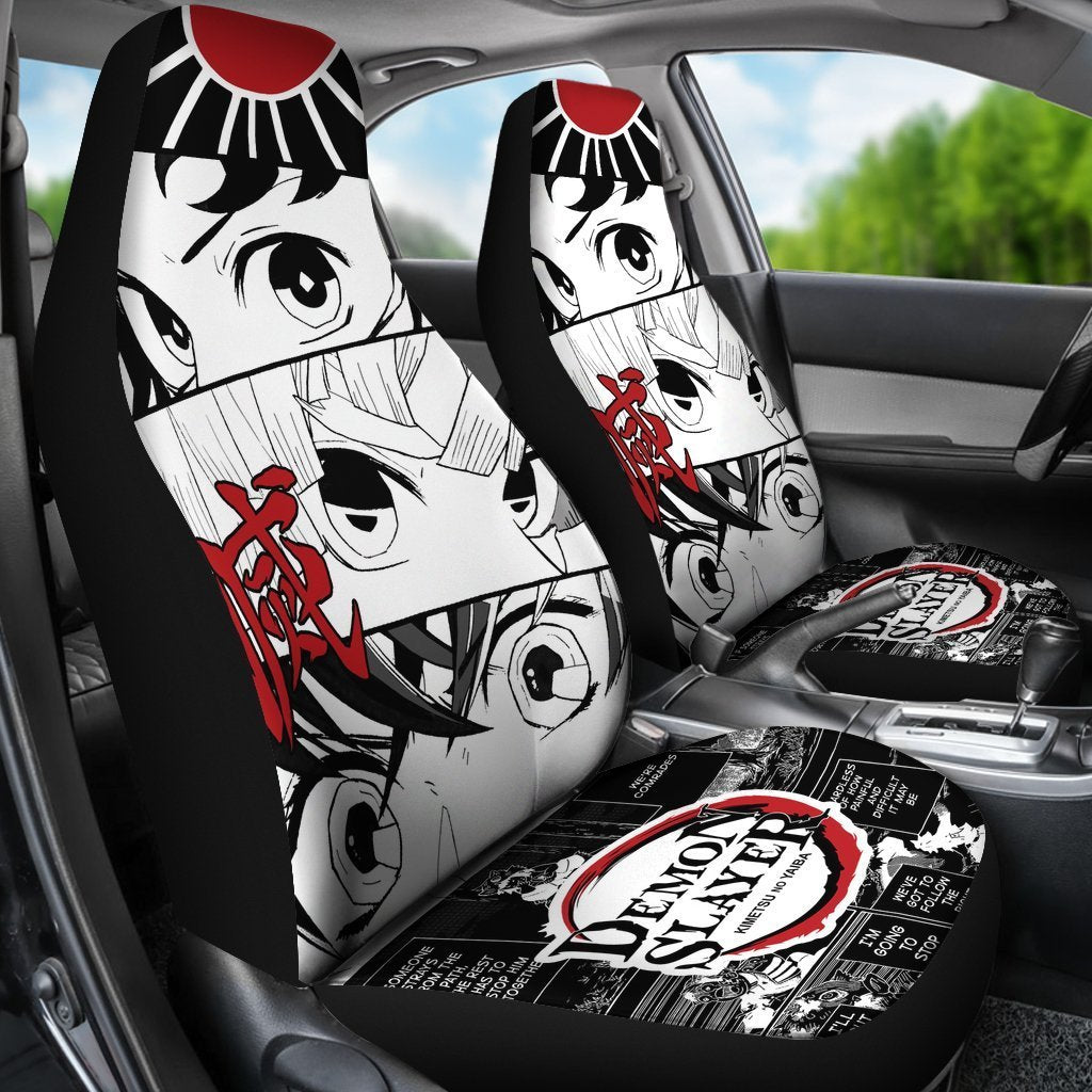 Kimetsu No Yaiba Demon Slayer Car Seat Covers Manga Mixed Anime-Gear Wanta